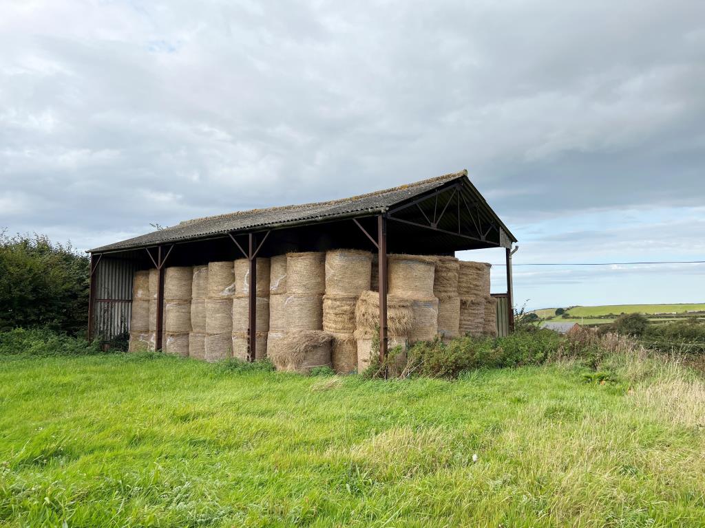 Lot: 133 - AGRICULTURAL BARN WITH POTENTIAL AND SEA VIEWS - View of Barn